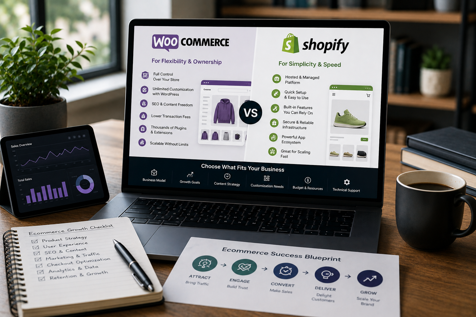 Shopify vs WooCommerce for Growing Ecommerce Brands