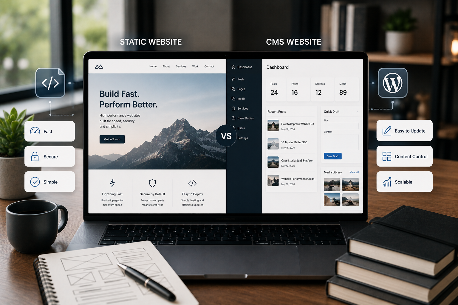 Static Website vs CMS Website: Which One Should a Business Choose?