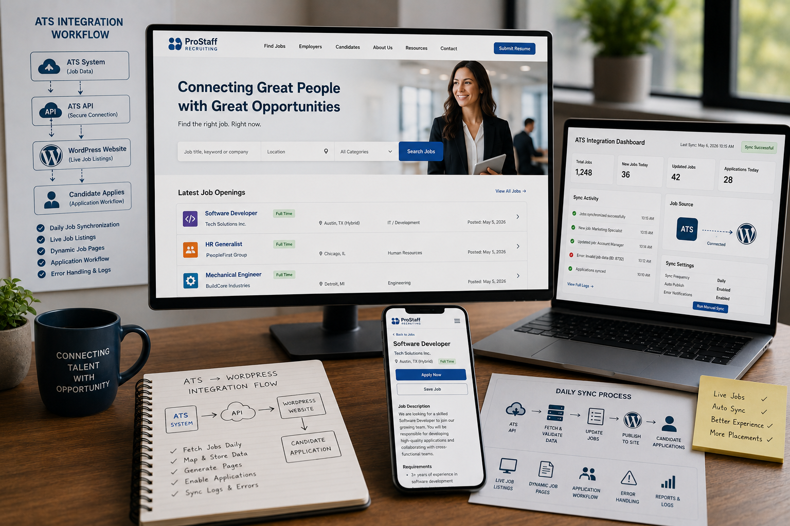 ATS-Integrated Staffing Website