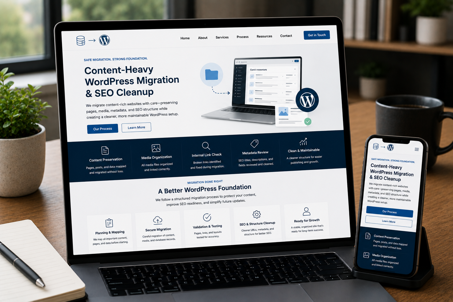 Content-Heavy WordPress Migration & SEO Cleanup