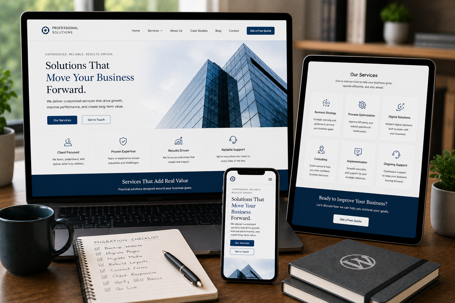 Multi-Page Service Website Migration to Modern WordPress