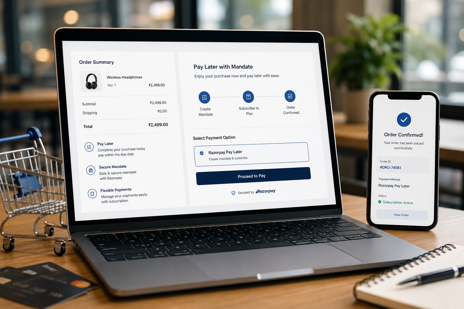 Pay Later Mandate System for WooCommerce