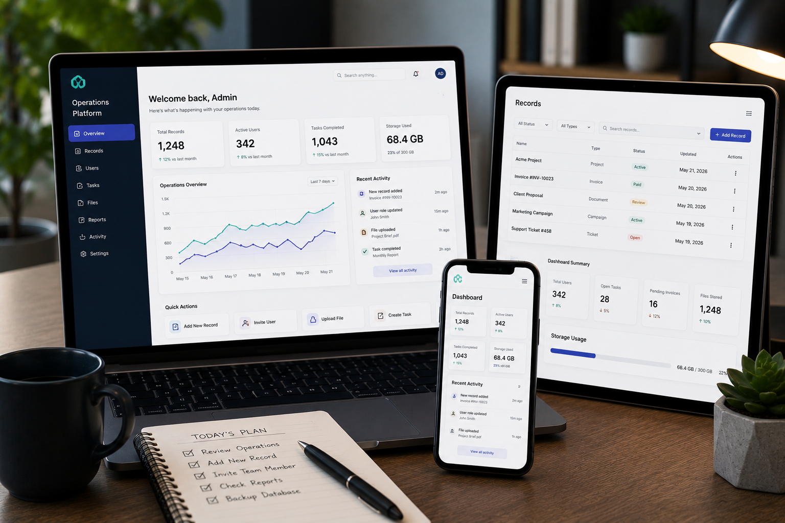 Supabase-Powered Business Operations Platform