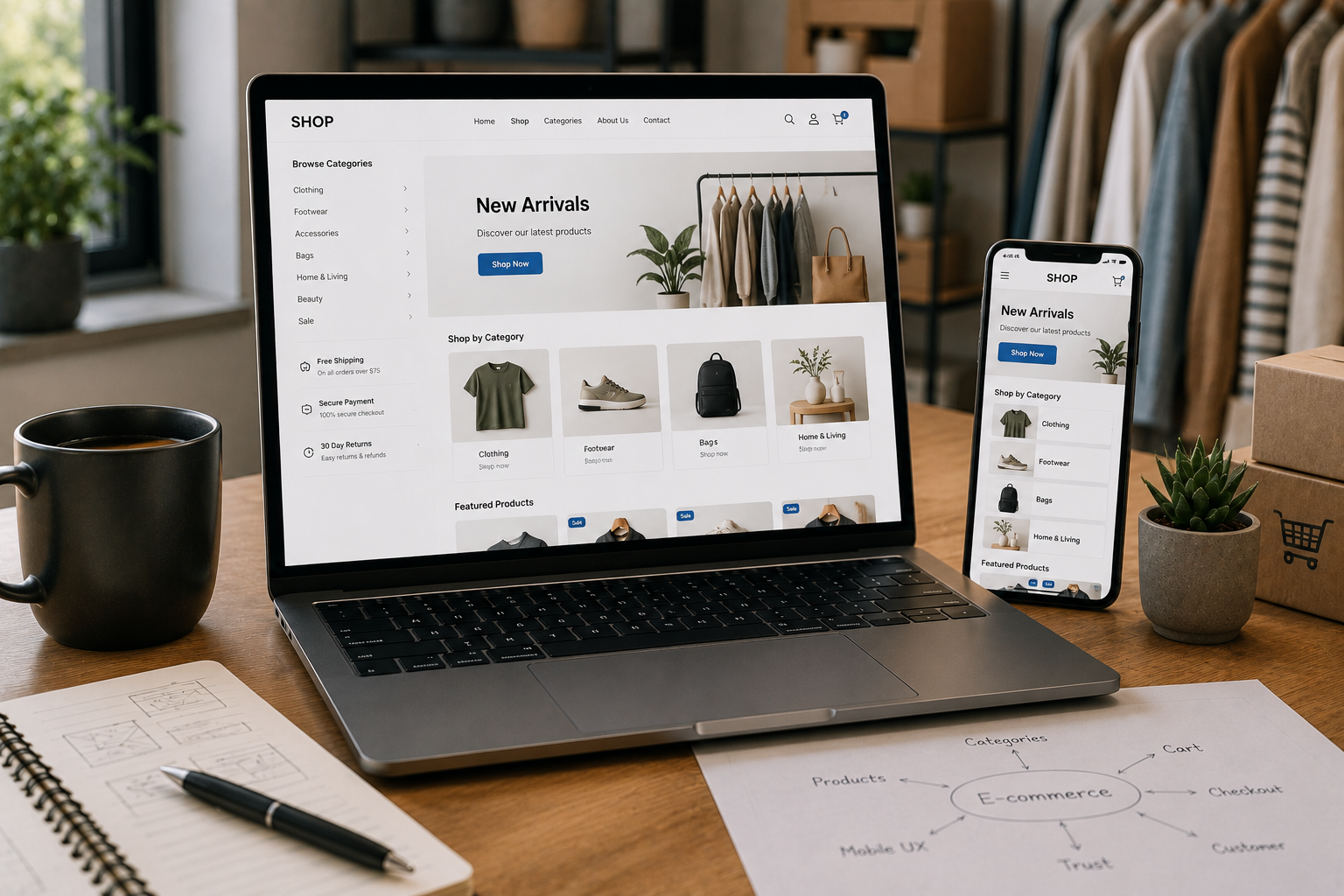 WooCommerce Multi-Category Storefront System