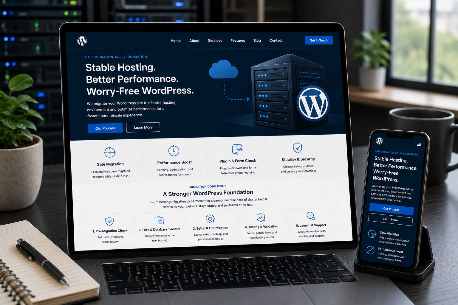 WordPress Hosting Migration & Performance Stabilization